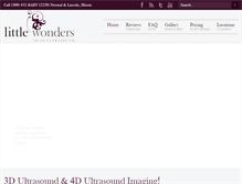 Tablet Screenshot of littlewondersultrasound.com